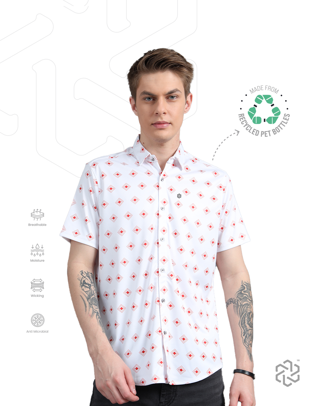 mens-rpet-geometric-printed-casual-half-sleeve-shirt Ecoline