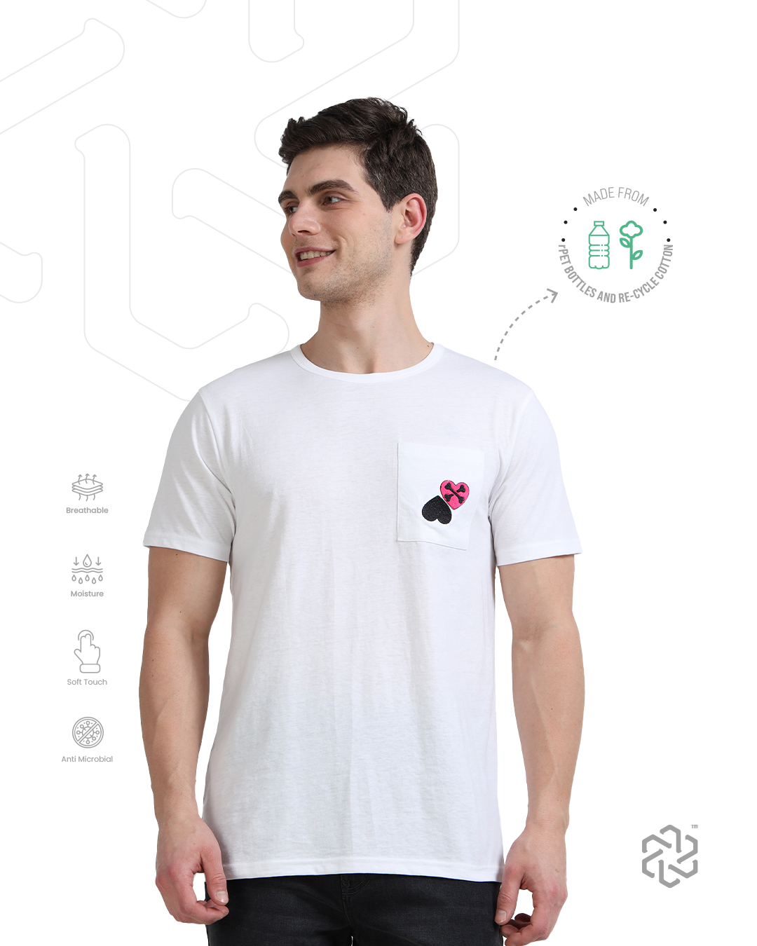 Men's rPET Recycled Cotton Graphic Tee