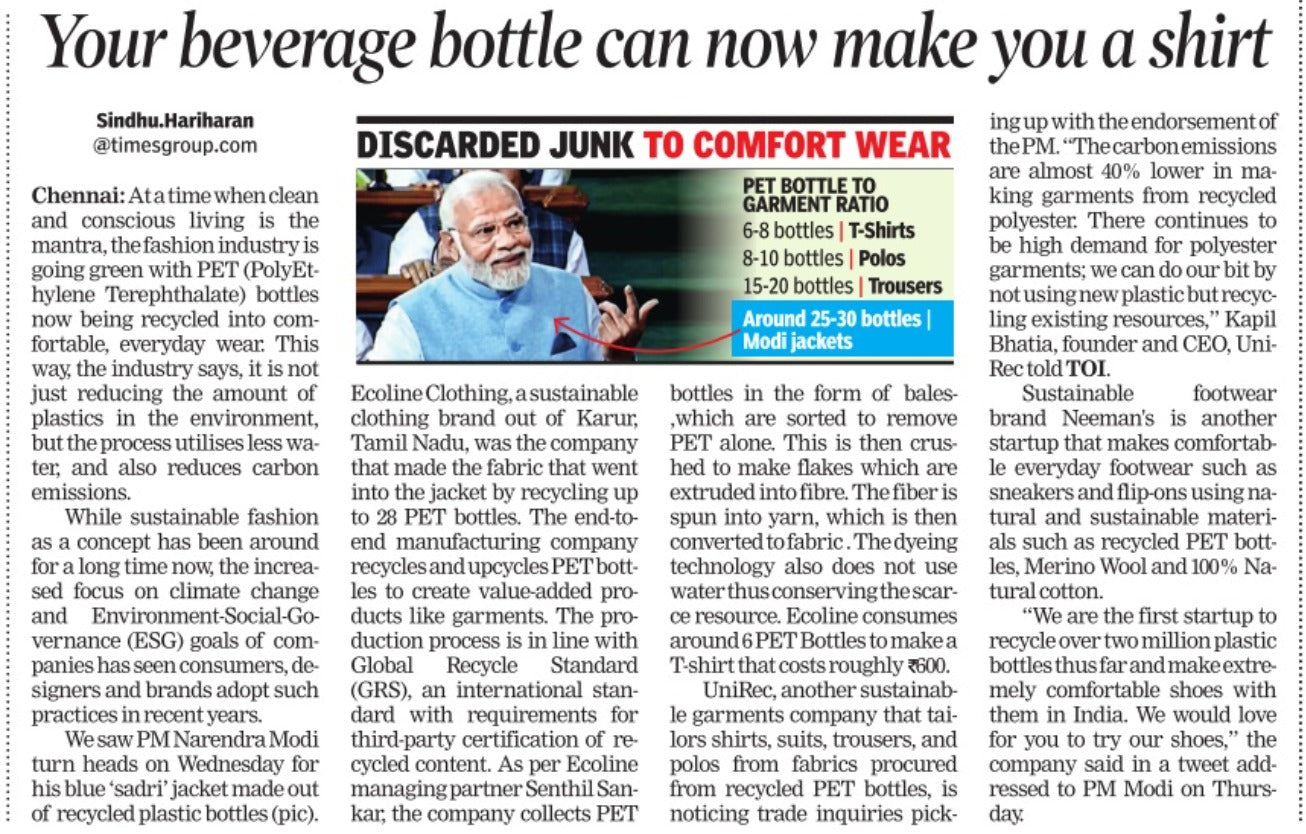 Your beverage bottle can now make you shirt.