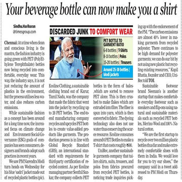 Your beverage bottle can now make you shirt.