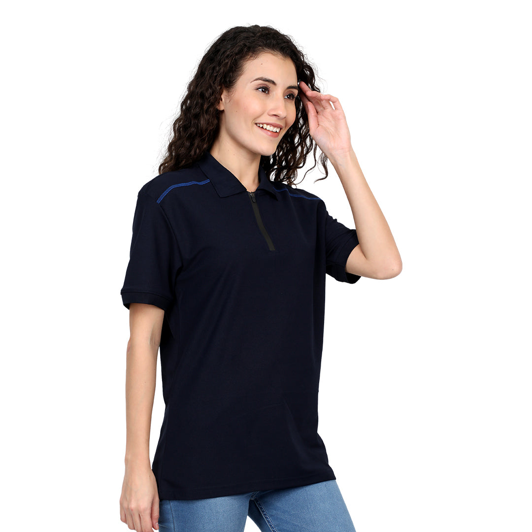 Midnight Blue - Unisex Sporty Polo TShirt