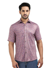 Mens rPET Urban Grid Lycra Shirt - Purple