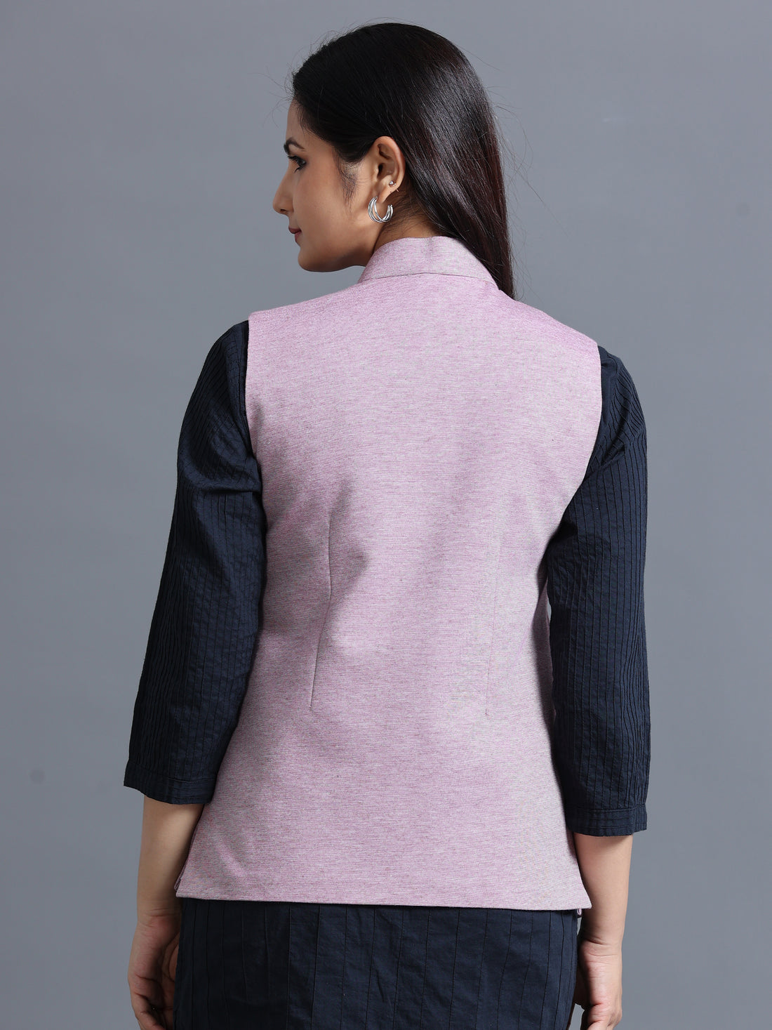 Womens Nehru Jacket - Maroon