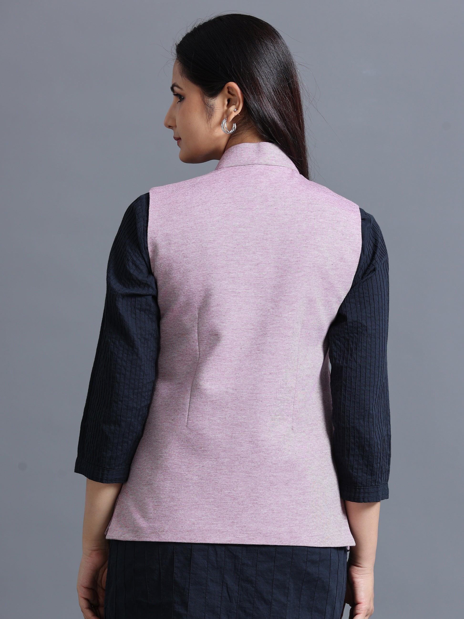 Womens Nehru Jacket - Maroon