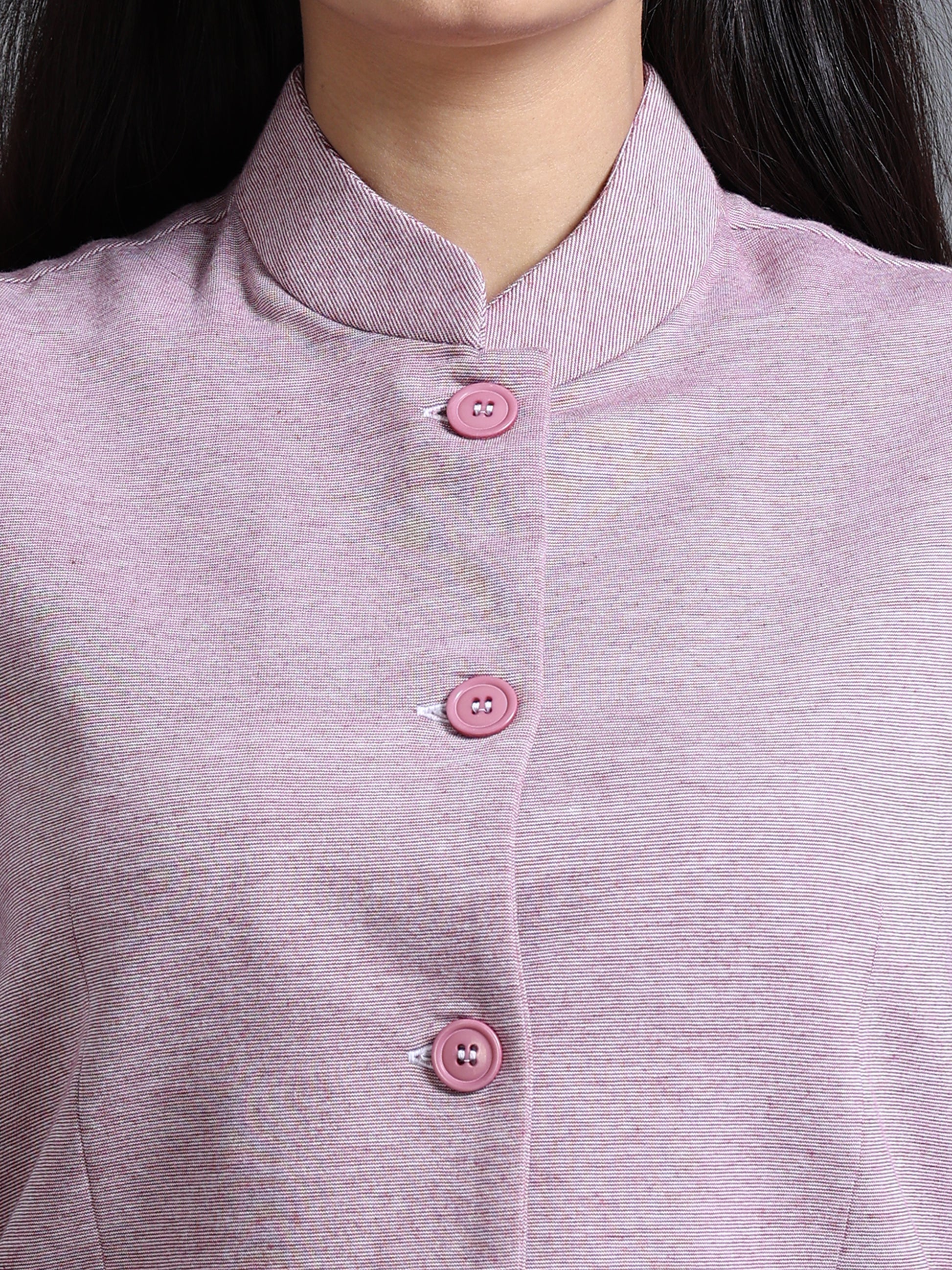 Womens Nehru Jacket - Maroon