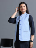 Women's Nehru Jacket - Ink Blue