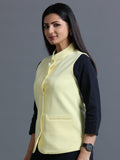 Women's Nehru Jacket – Lemon 