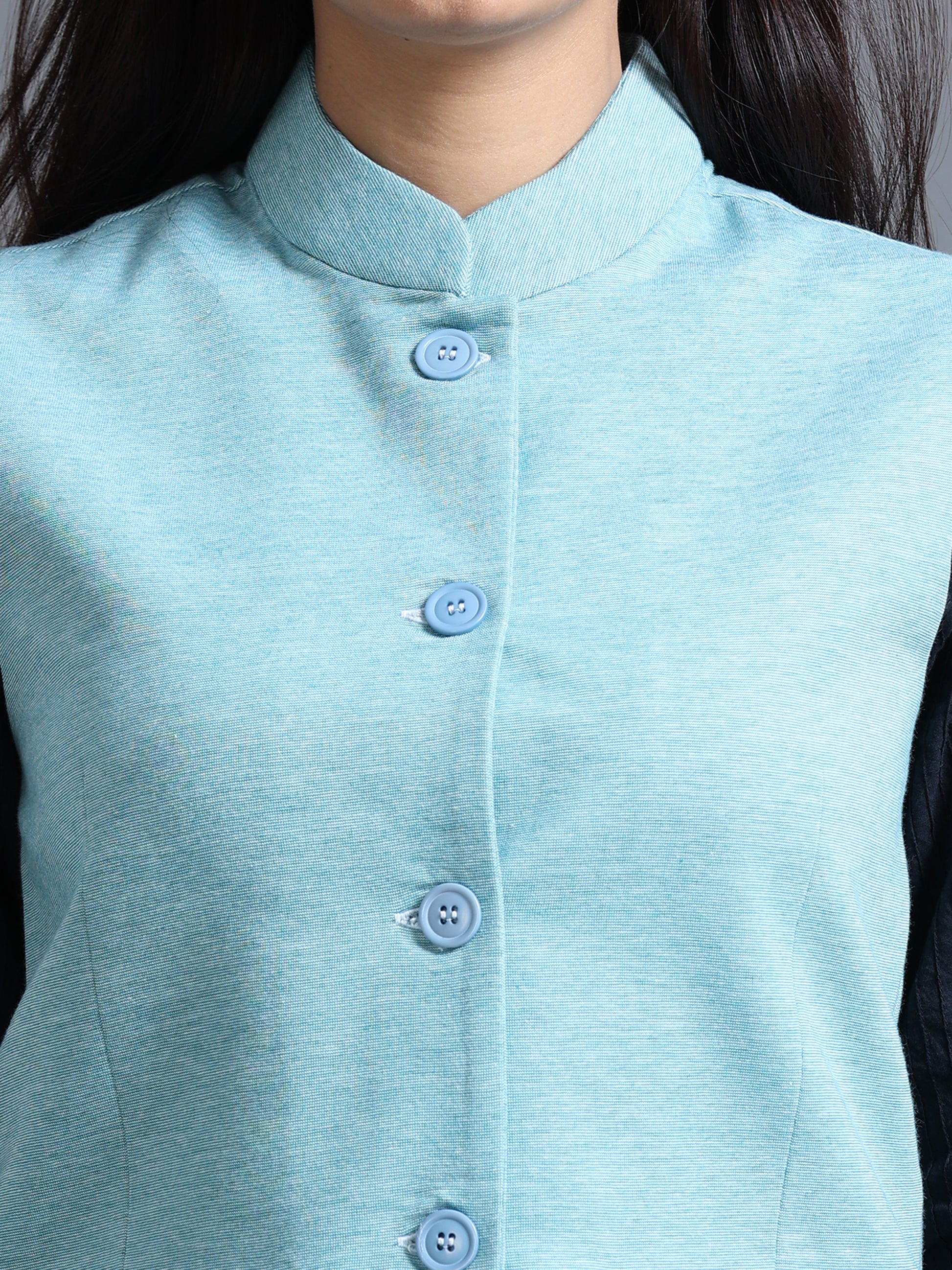 Women’s Nehru Jacket – Jade