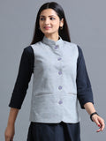 Womens Nehru Jacket - Black
