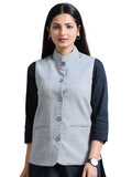Womens Nehru Jacket - Black