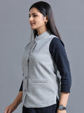 Womens Nehru Jacket - Black