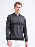 Men’s rPET with Cotton Zipped Turtle Neck T Shirt