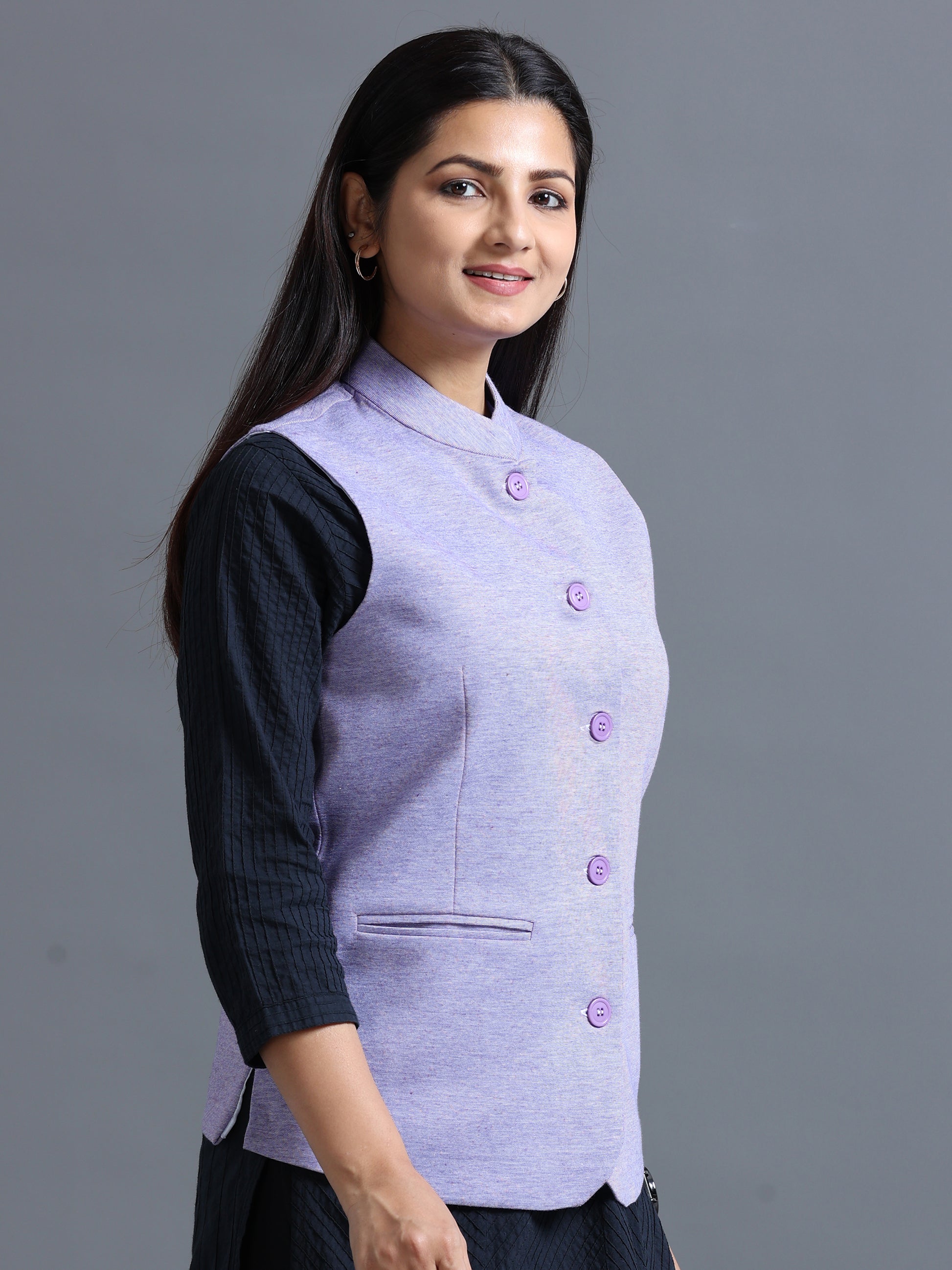 Women's Nehru Jacket – Jamun