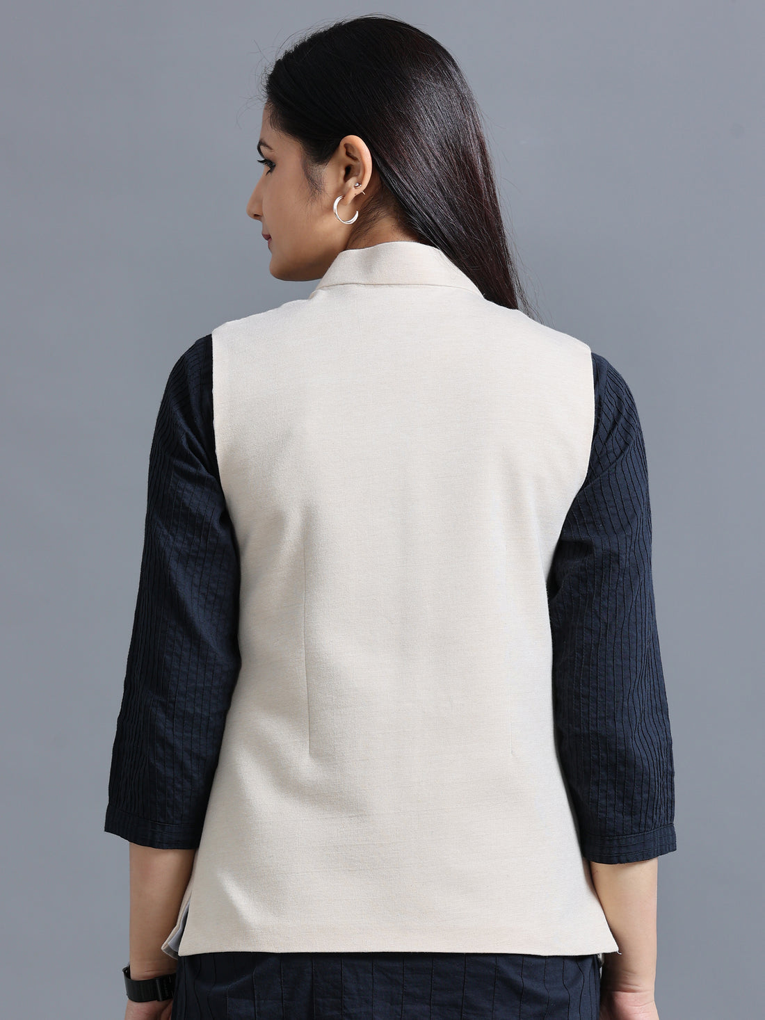 Womens Nehru Jacket - Chandan
