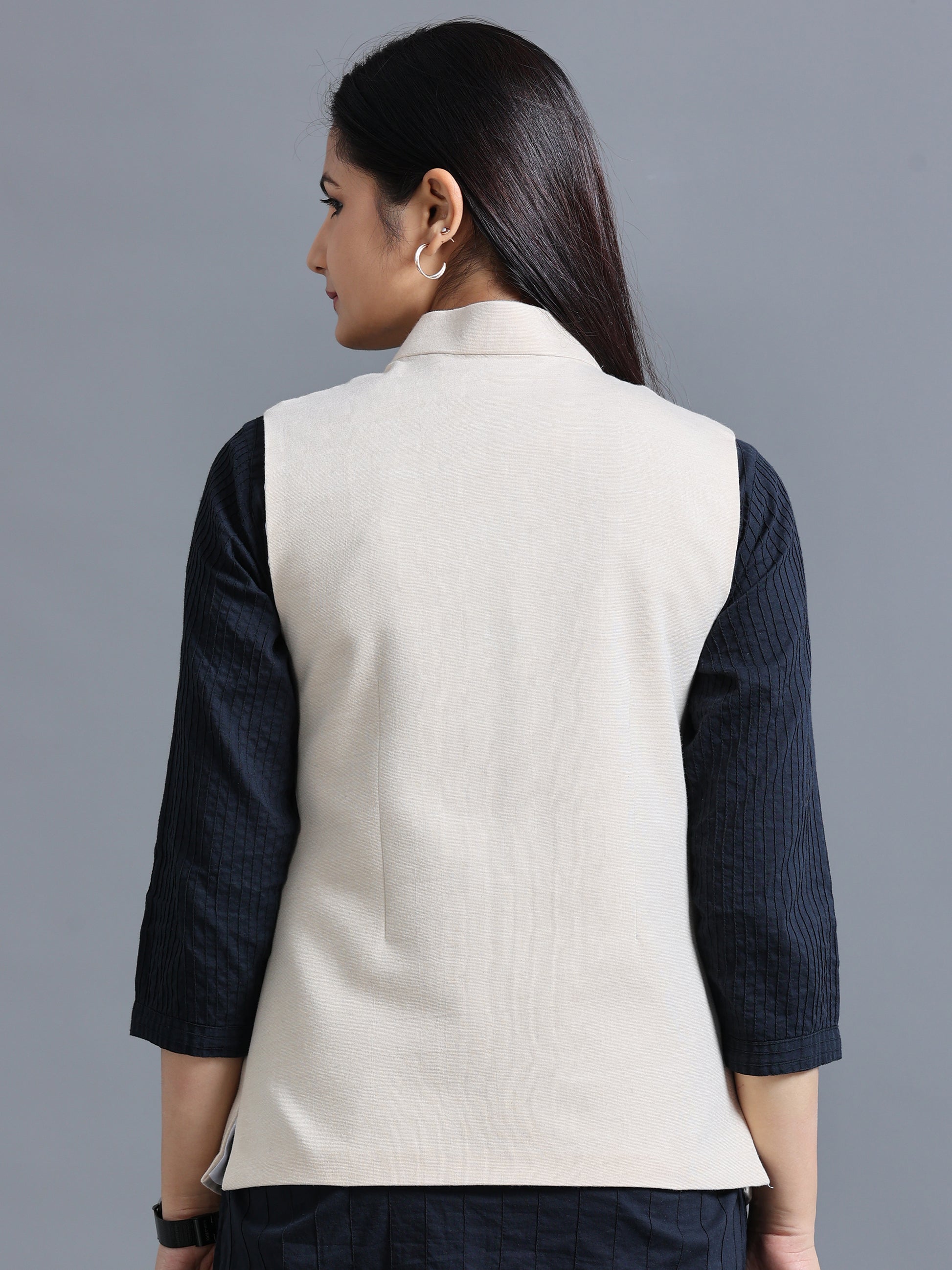 Womens Nehru Jacket - Chandan
