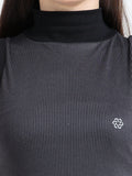 Women's rPET with Cotton Sleeveless Turtle Neck Top