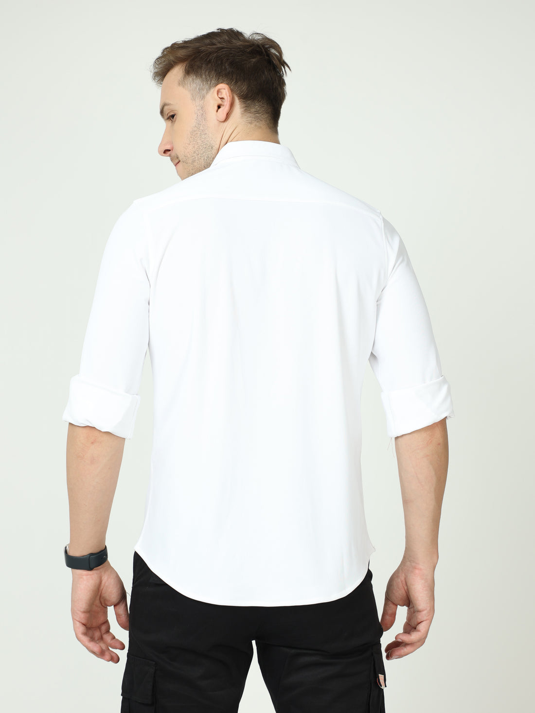 Men's rPET Casual Full Sleeve Shirt - White