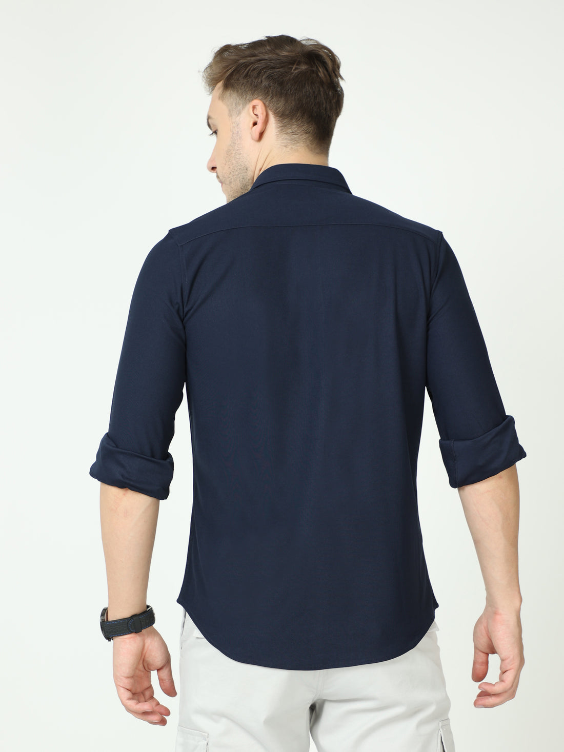 Men's rPET Casual Full Sleeve Shirt - Navy