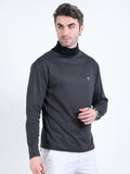 Men’s rPET with Cotton Basic Turtle Neck T Shirt