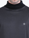 Men’s rPET with Cotton Basic Turtle Neck T Shirt