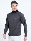 Men’s rPET with Cotton Turtle Neck With Kangaroo Pocket T Shirt