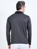 Men’s rPET with Cotton Turtle Neck With Kangaroo Pocket T Shirt