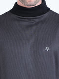 Men’s rPET with Cotton Turtle Neck With Kangaroo Pocket T Shirt