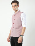 Side profile of Men’s Sustainable Cotton Modi Coat Maroon

