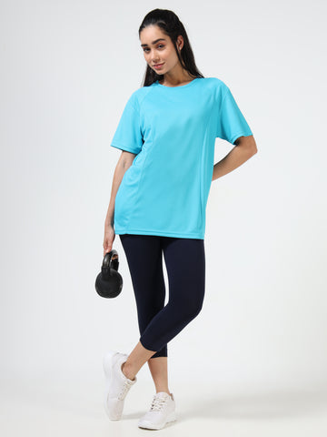 Women’s rPET Performance Tee – Scuba Blue