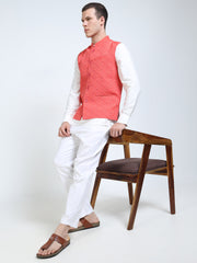 Men’s Printed Modi Coat – Coral Field Jacket