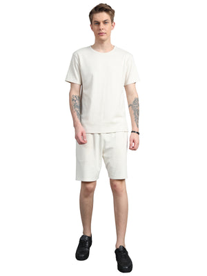 Men's rPET with Cotton Nature 2 Pcs Co-Ord Set (T Shirt & Short)