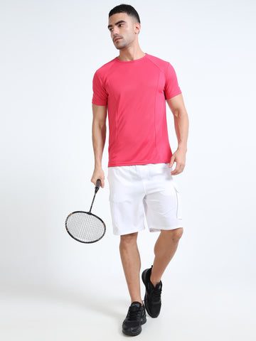 Mens Gym T-shirt - Magenta