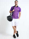 Printed Mens Active T-Shirt - Purple