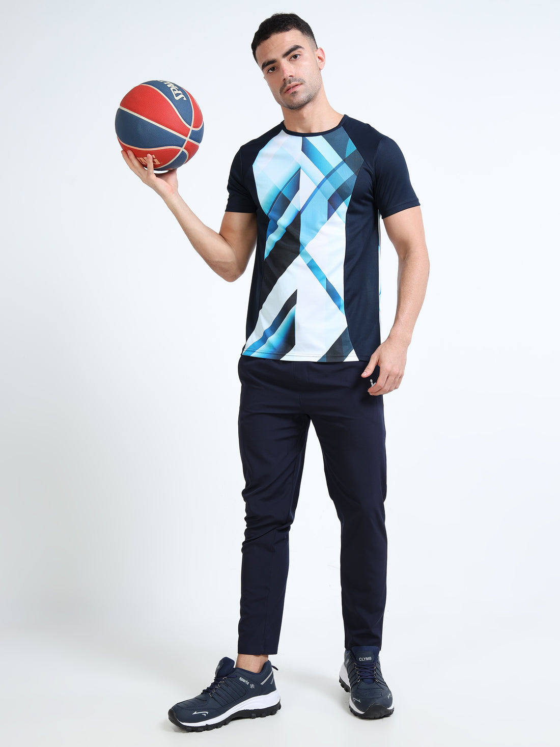 Mens Active T-Shirt -  Navy