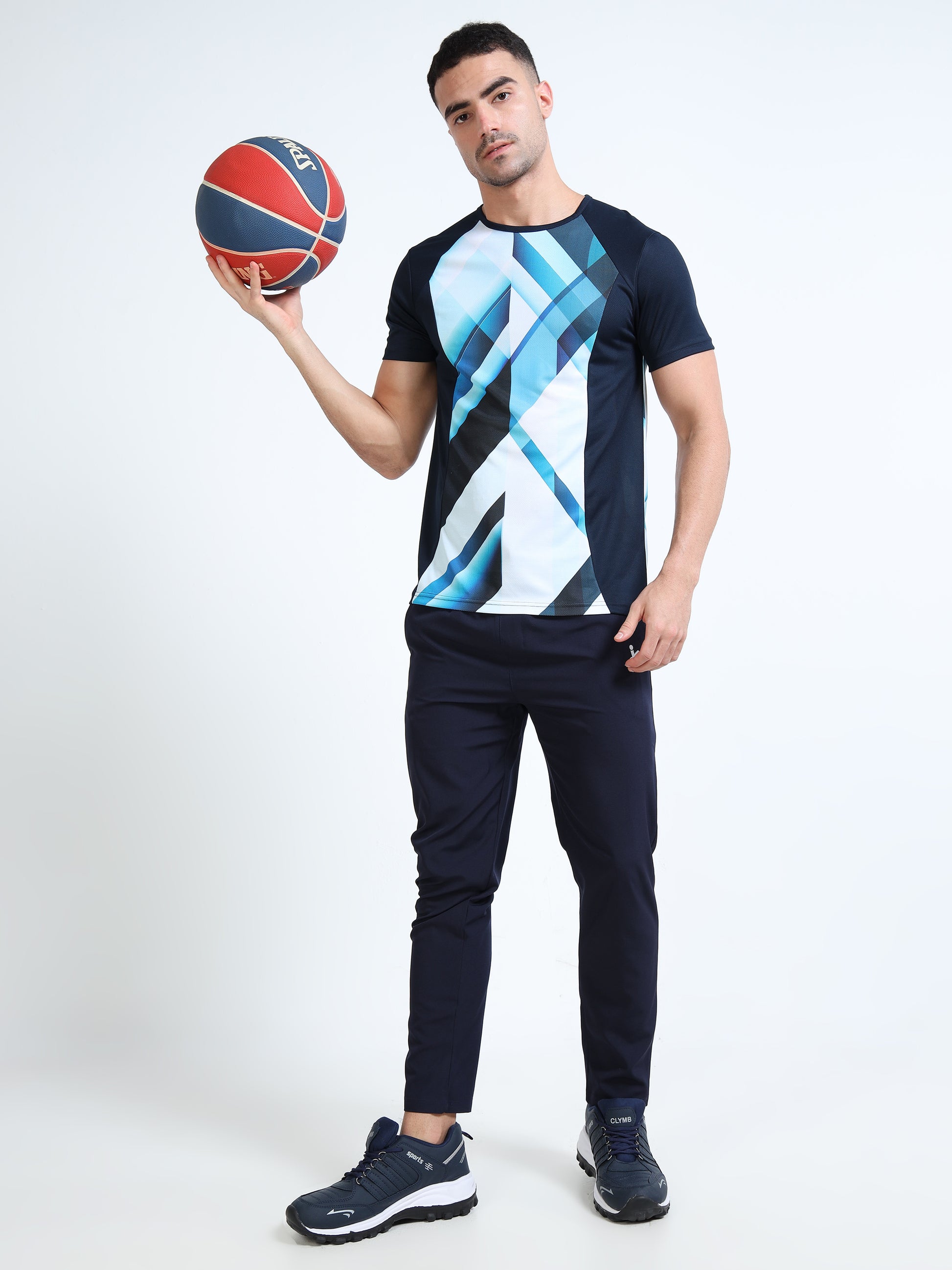 Mens Active T-Shirt -  Navy