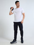 Mens Gym T-shirt in Rice Knit -  White