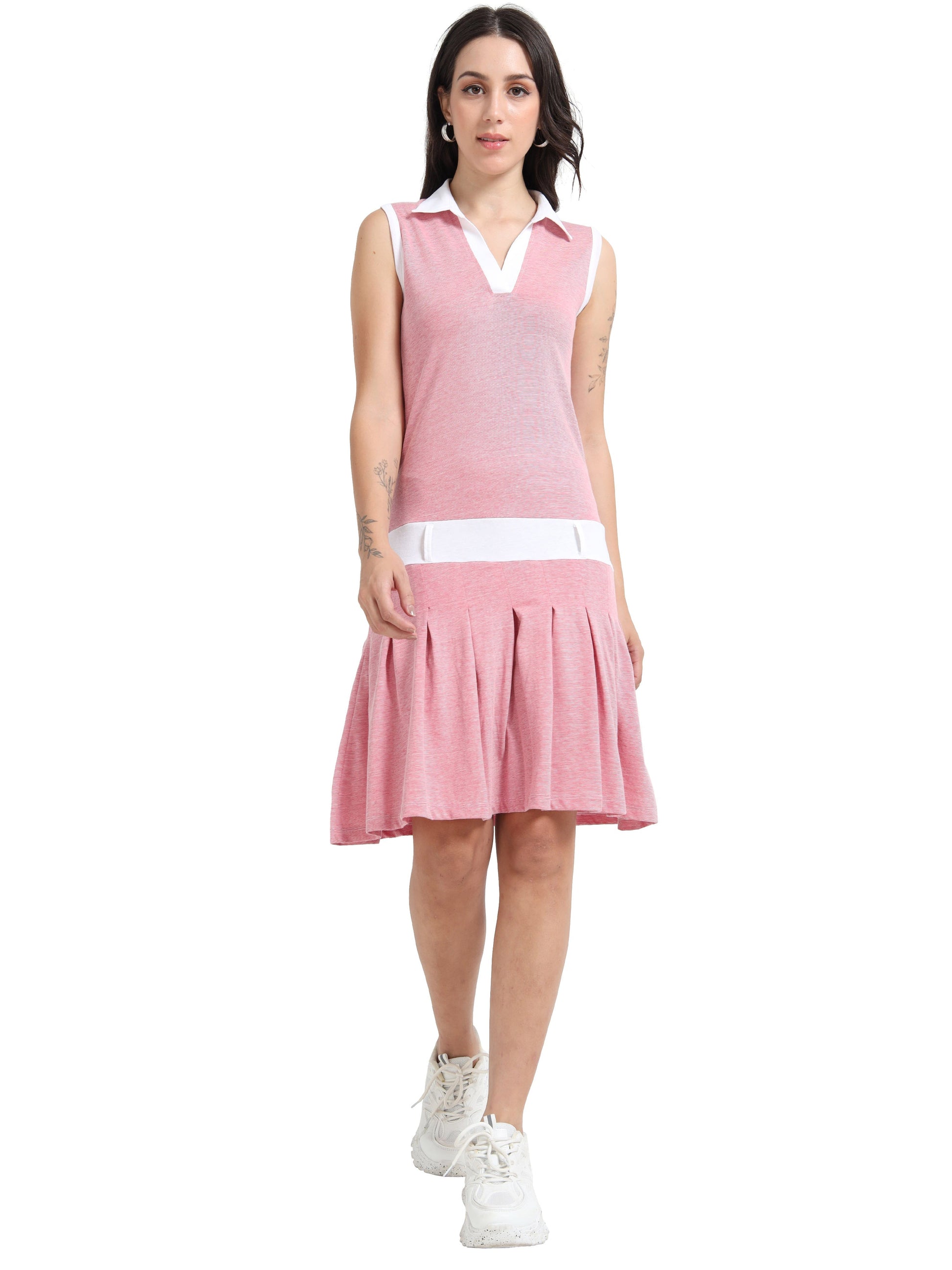 white christmas dresses Women's rPET with Recycled Cotton Tennis Dress – Ecoline Clothing : India's  1st Fully Sustainable Clothing Brand