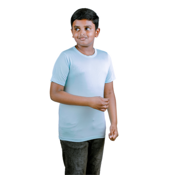 Kids rPET Round Neck T Shirt - Year 11 to 18 - Mint