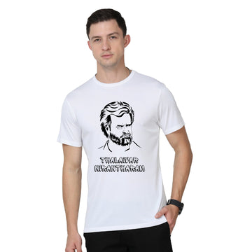 White - Thalaivar Round Neck TShirt