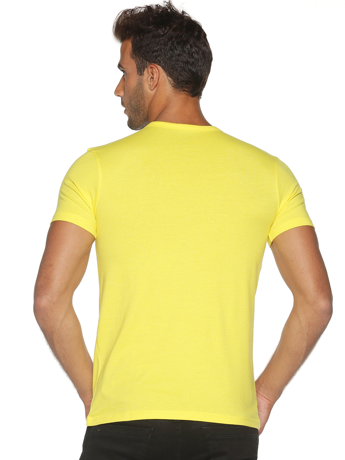 Men's Recycled Cotton V-Neck TShirt - Sphagetti Squash