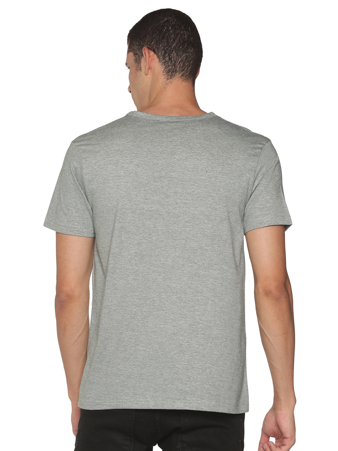 Men's rPET with Recycled Cotton V-Neck TShirt - Bottle Green