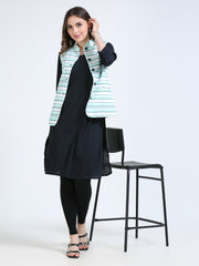 Womens rPET Printed Modi Jacket - Verdant lines