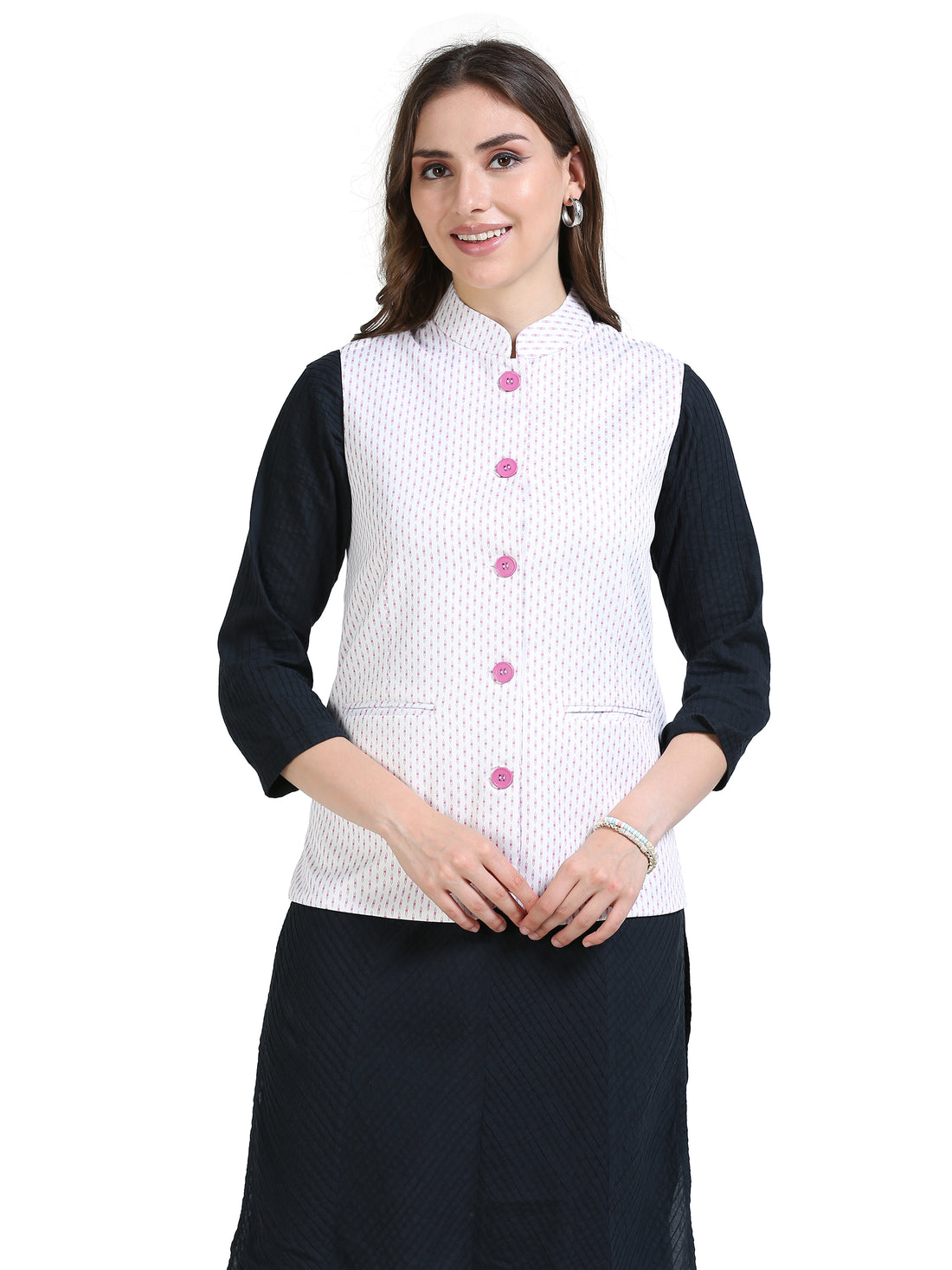 Womens rPET Printed Modi Jacket - Hexa Repeat