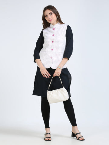 Womens rPET Printed Modi Jacket - Hexa Repeat