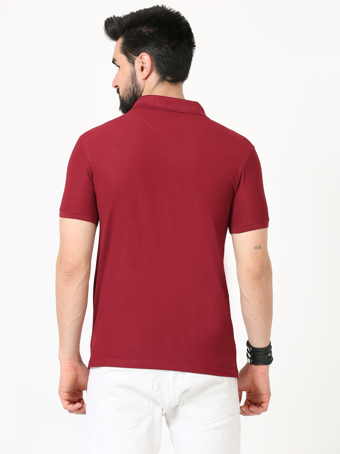 Plain Polo Tshirt for Men - Red wine