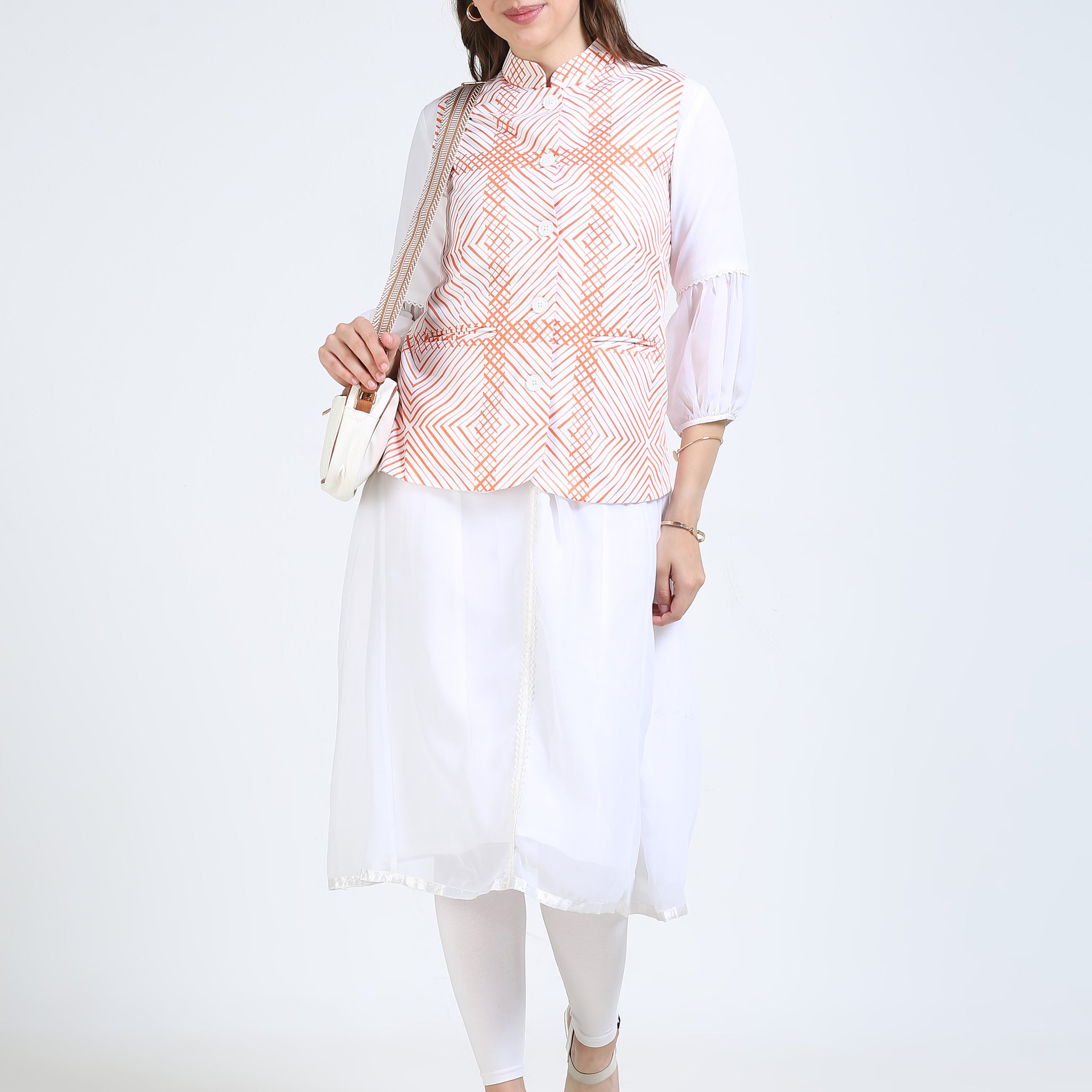 Womens rPET Printed Modi Jacket - Solar Lines