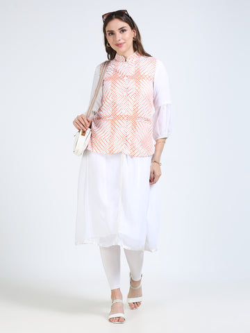 Womens rPET Printed Modi Jacket - Solar Lines