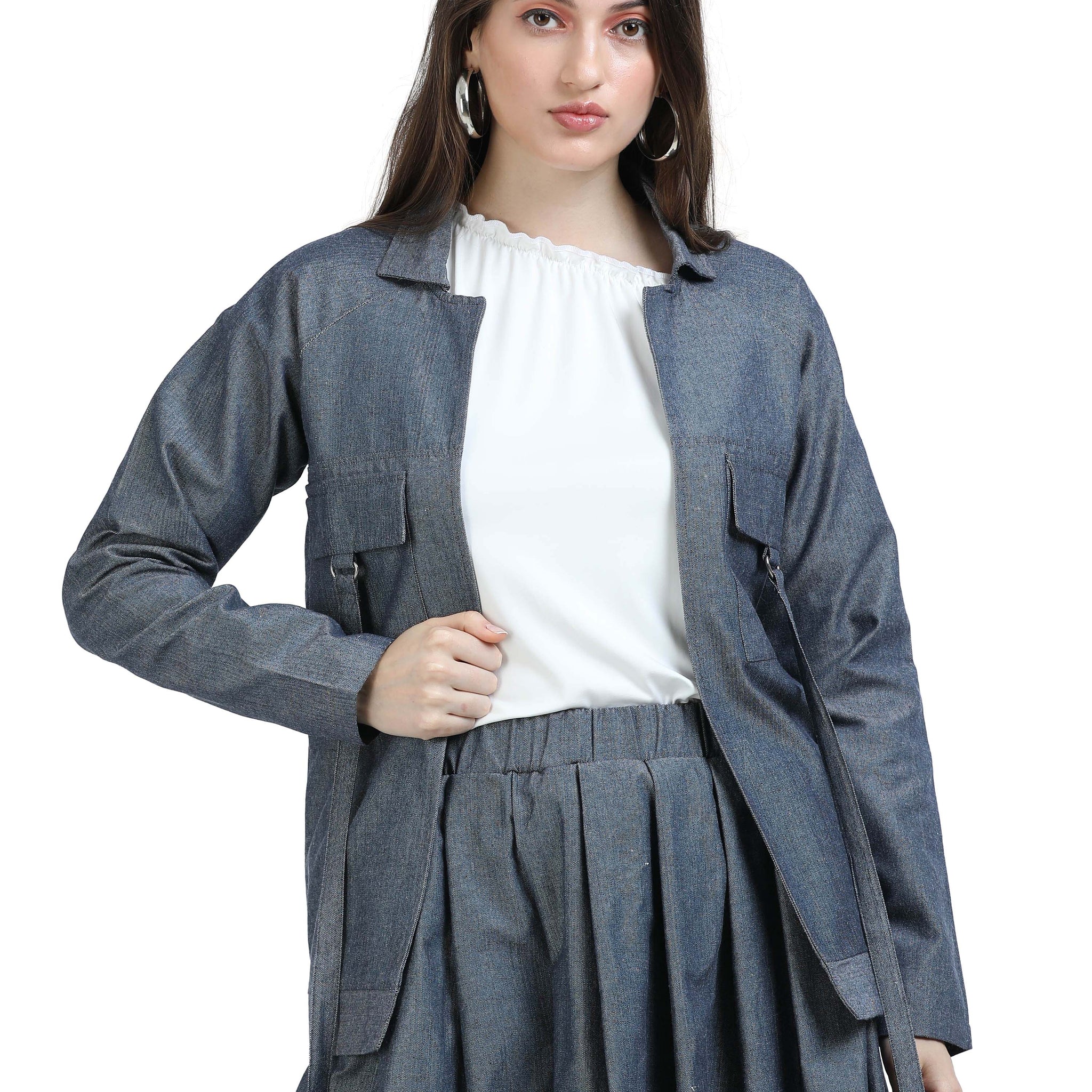 Women's rPET Stylish Jacket  – Dark Navy