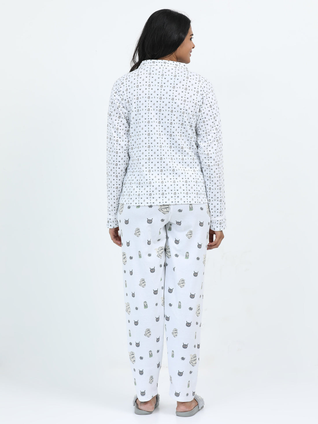 Eco Women's Halloween Printed Pyjama Set