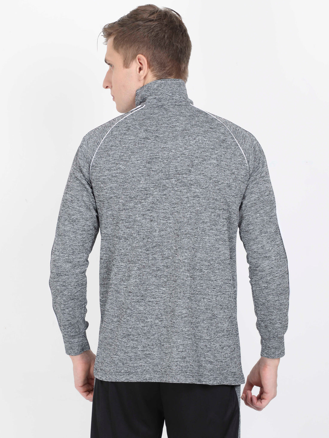 RPET Men’s Track Jacket – Black & White